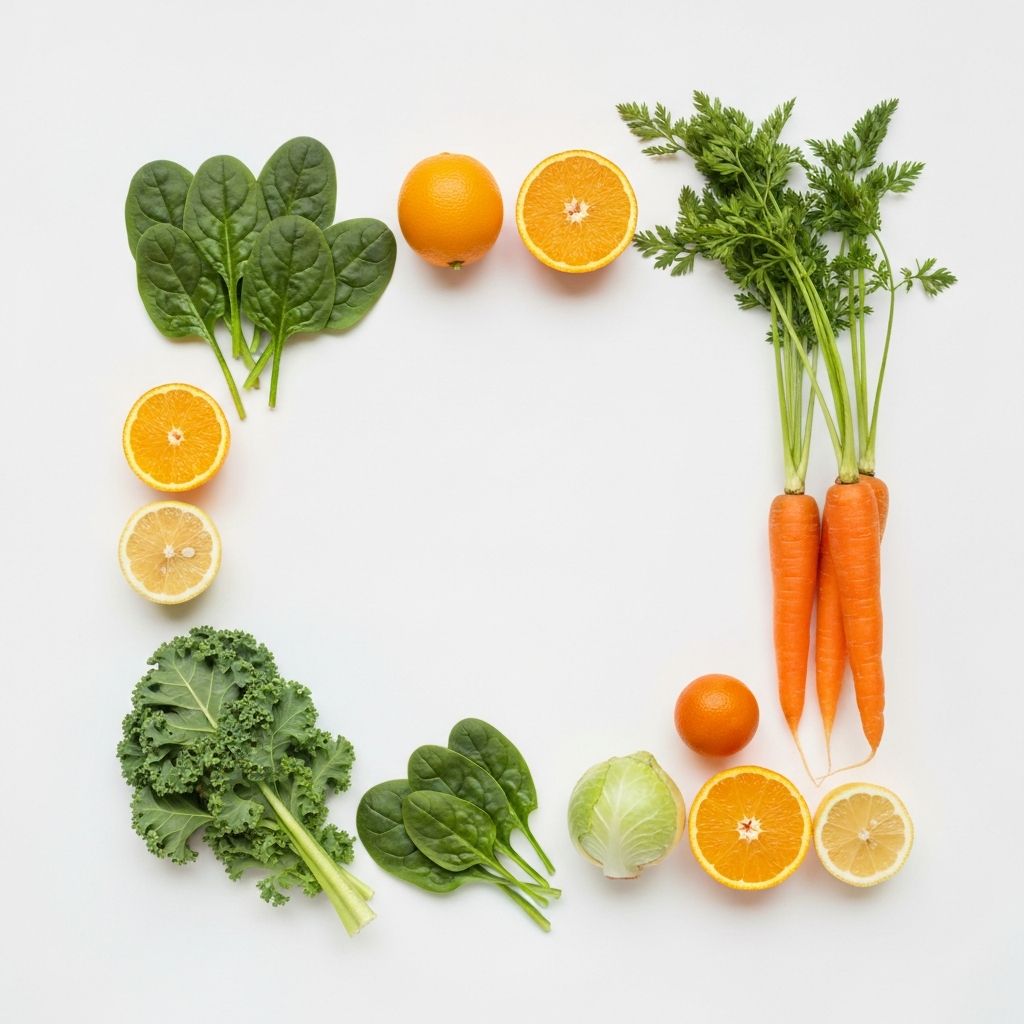 Variety of vitamin-rich foods